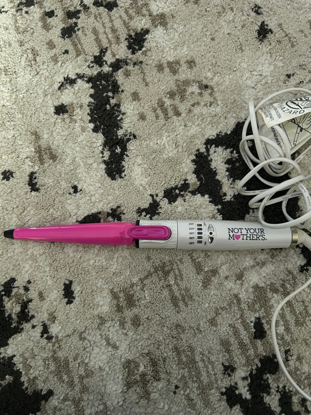 Not Your Mother's Pink 1" Curling Wand - Professional Hair Styling Tool